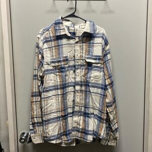 XL George Plaid Flannel Blue Brown